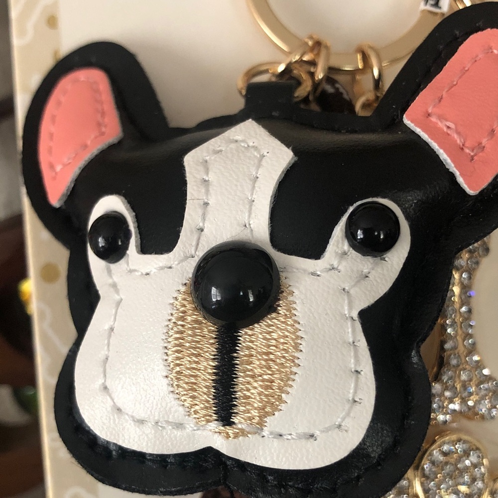 NWT Piper K Dog & Sparkly Paw Print & Bone Handbag Charm/Keychain - Picture 6 of 6